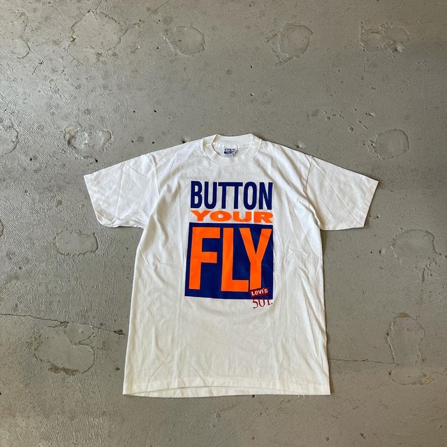 vintage 80's LEVI'S ' button your fly ' Deadstock tee | vintage clothing  twoface