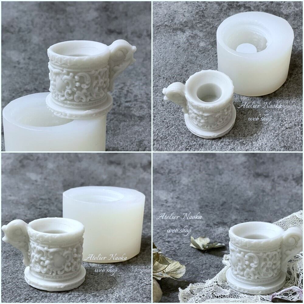 デザイン キャンドルホルダーb シリコンモールド | シリコンモールド