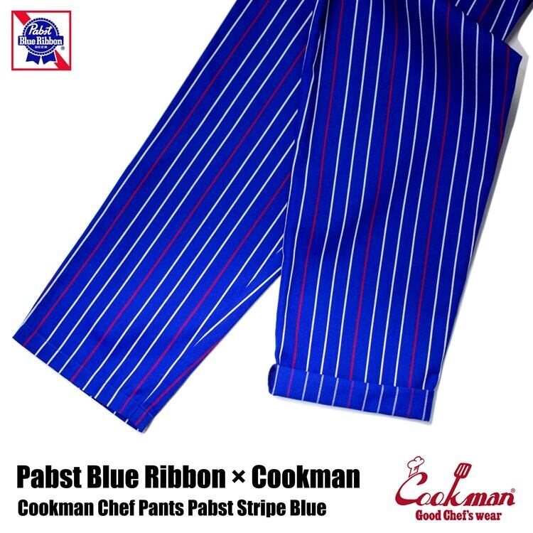 COOKMAN【クックマン】シェフパンツ Chef Pants Pabst Stripe Blue ...