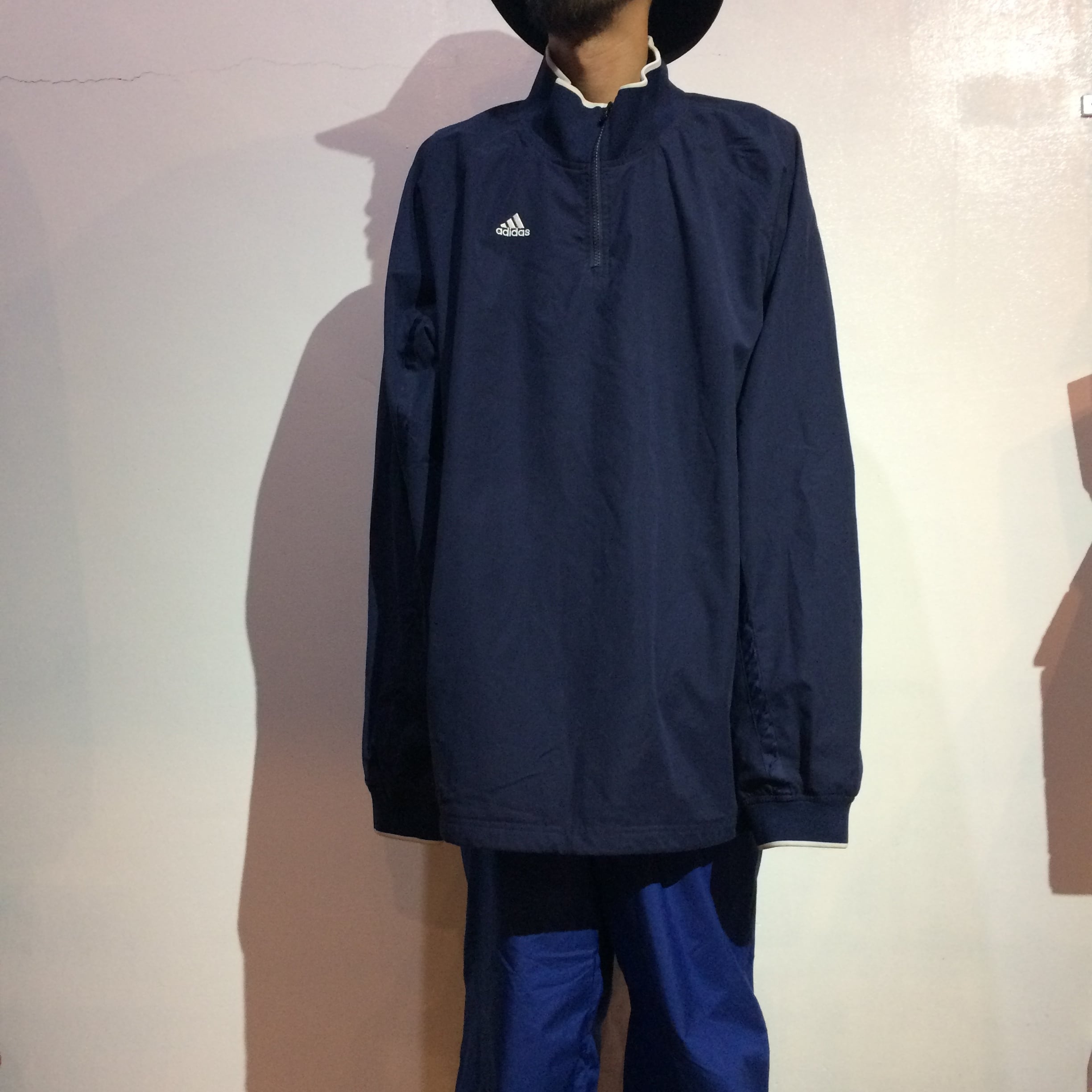 『送料無料』adidas アディダス ハーフジッププルオーバー 2XL ネイビー スポーツ | 古着屋 Uan powered by BASE