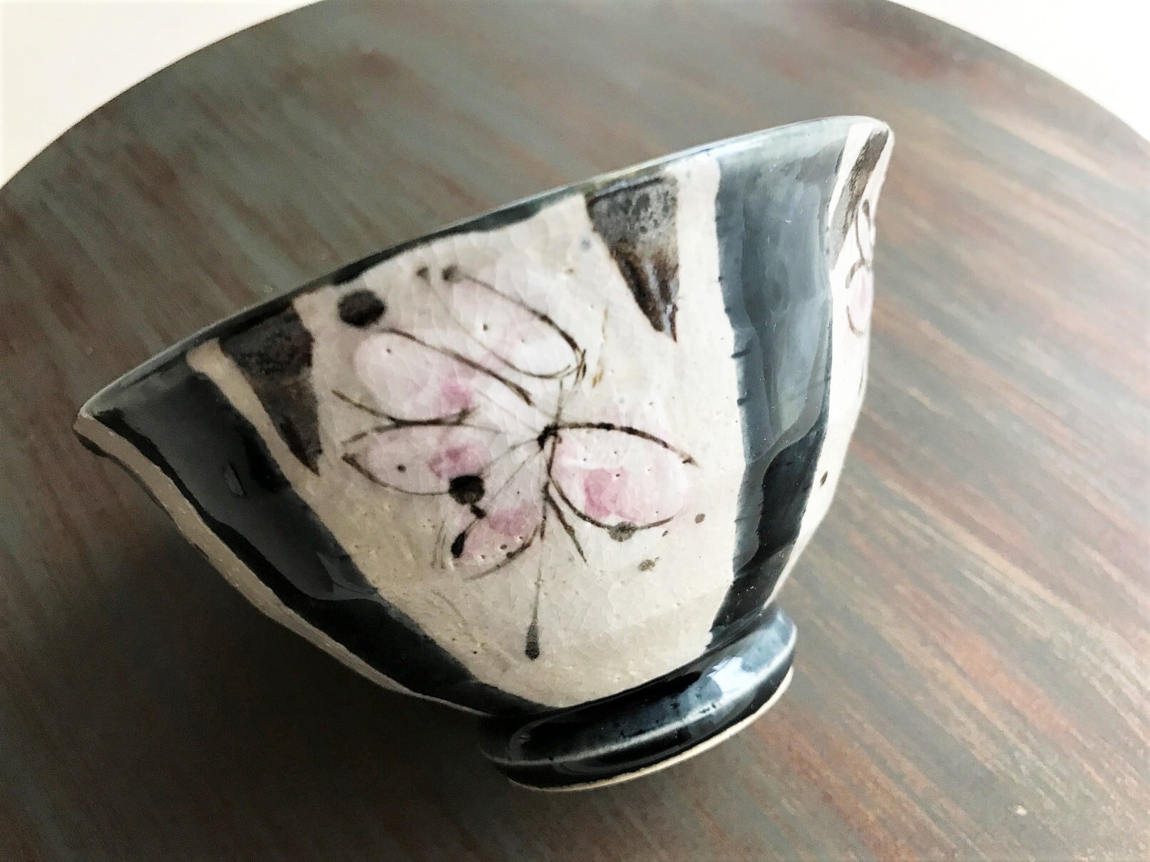 まほろば 藍枝垂れ花 飯碗