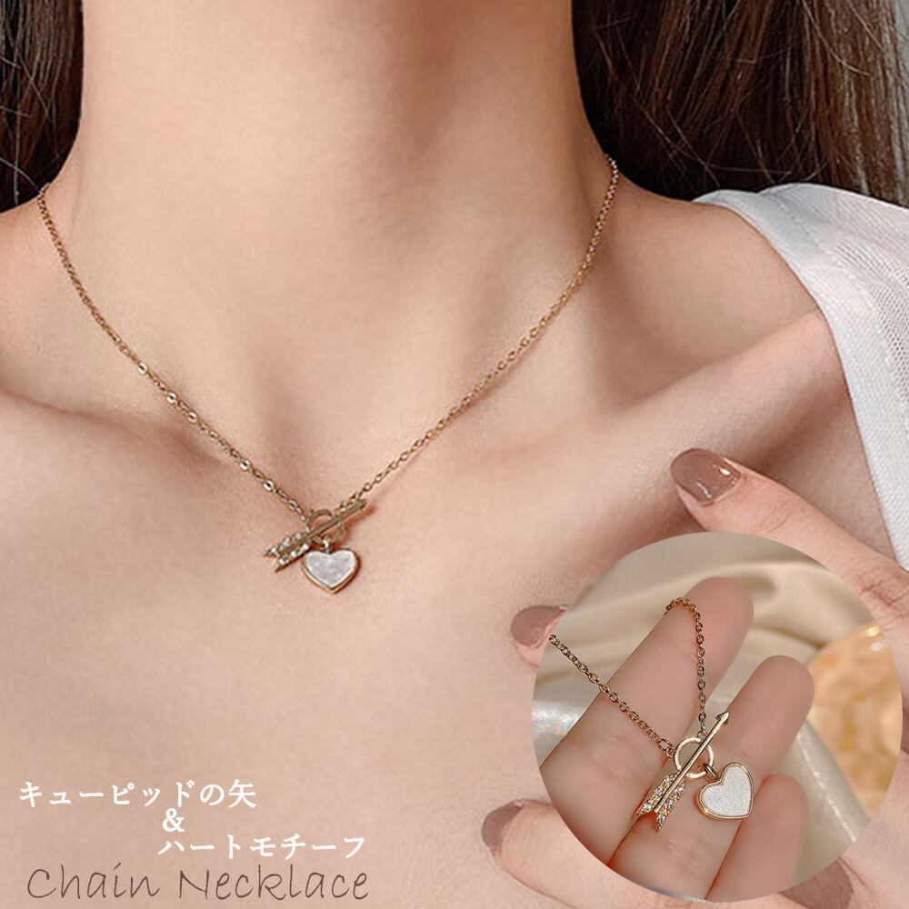ネックレス チェーン ゴールド ハート