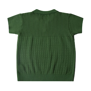 Knit Planet / Casual Polo /SEAWEED GREEN