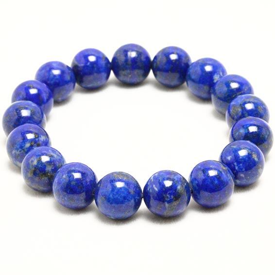 ラピスラズリ ブレスレット 12mm 一点物 おまかせ便 111-3148