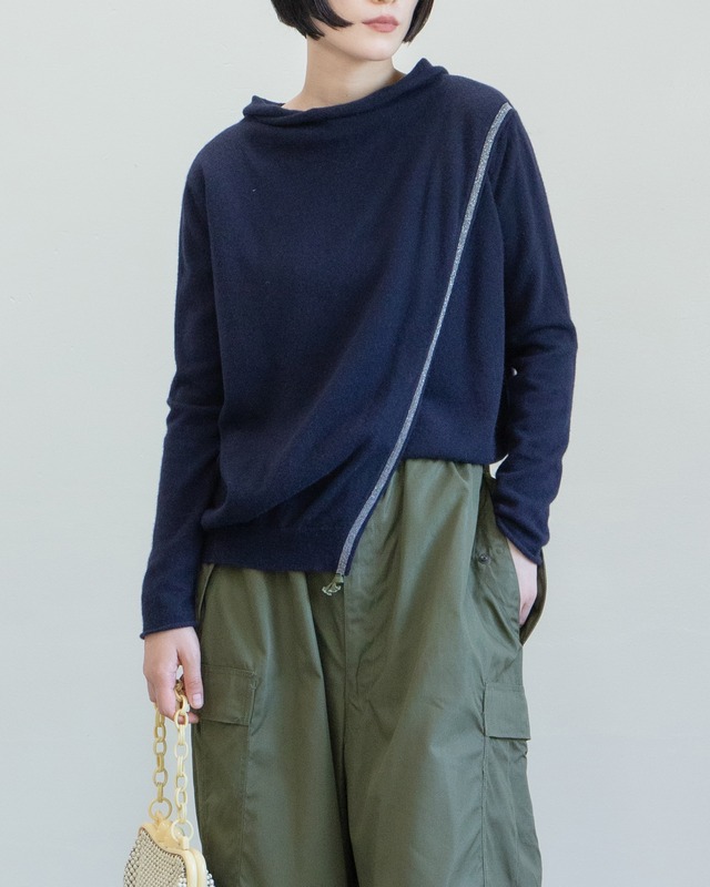 1990-00s Fabiana Filippi - open back cashmere knit wrap sweater