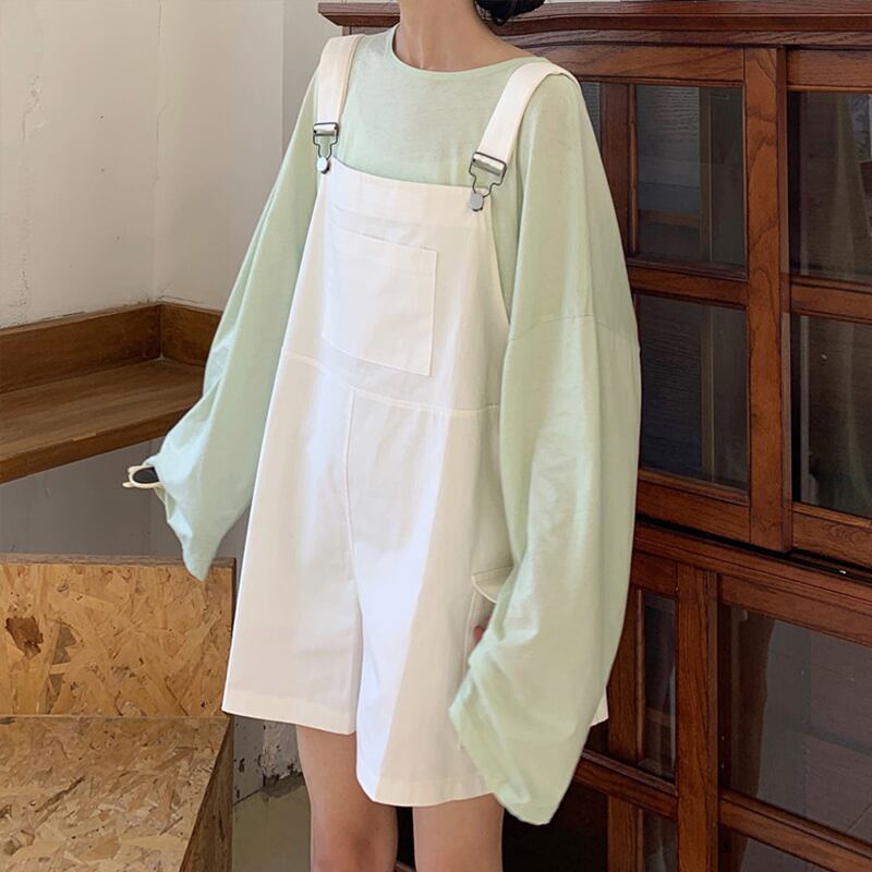 ルーズポケットショーツ サマースタイルワンピースパンツ ハイウェストカジュアル 夏物 ブルマー 萌量不足83321641894