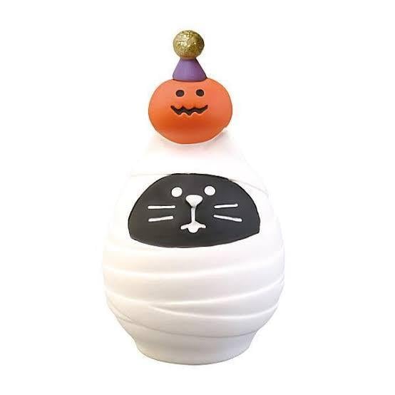 concombre｜コンコンブル｜ハロウィン ねこだるまミイラ 猫雑貨 ねこ ネコ ハロウィン ディスプレイ 収集癖 コレクション