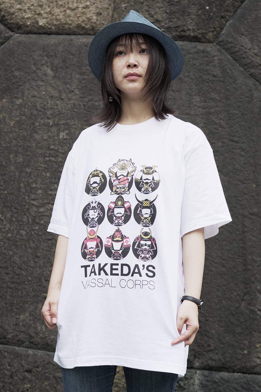 武田家臣団 Tシャツ（白） | 戦国と武将のアイテム yockdesign Rekishi