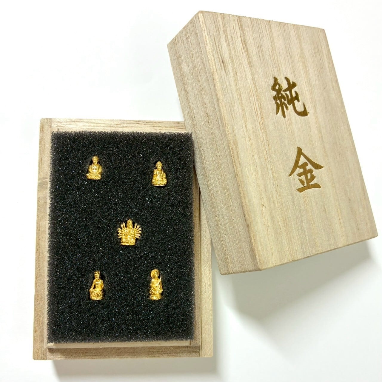 純金 約1g 千手観音像 JUNGOLD オリジナル作品 指先サイズの芸術品