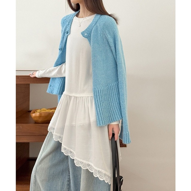 lace flare cutsew　k-0023