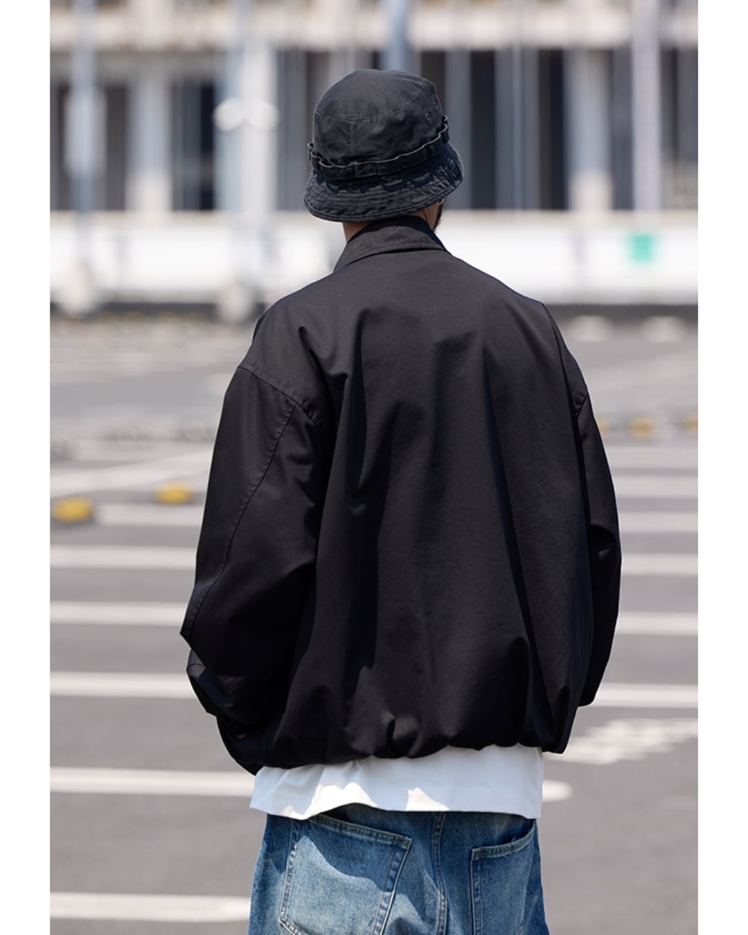 Full Zip-Up Wide Silhouette Coach Jacket x00726 | XPOSE