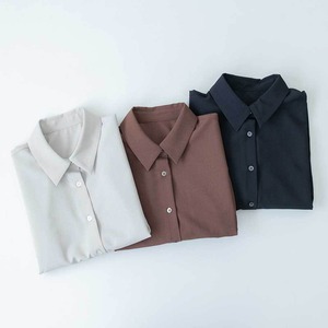 CLOCHE　リネンライクシャツ