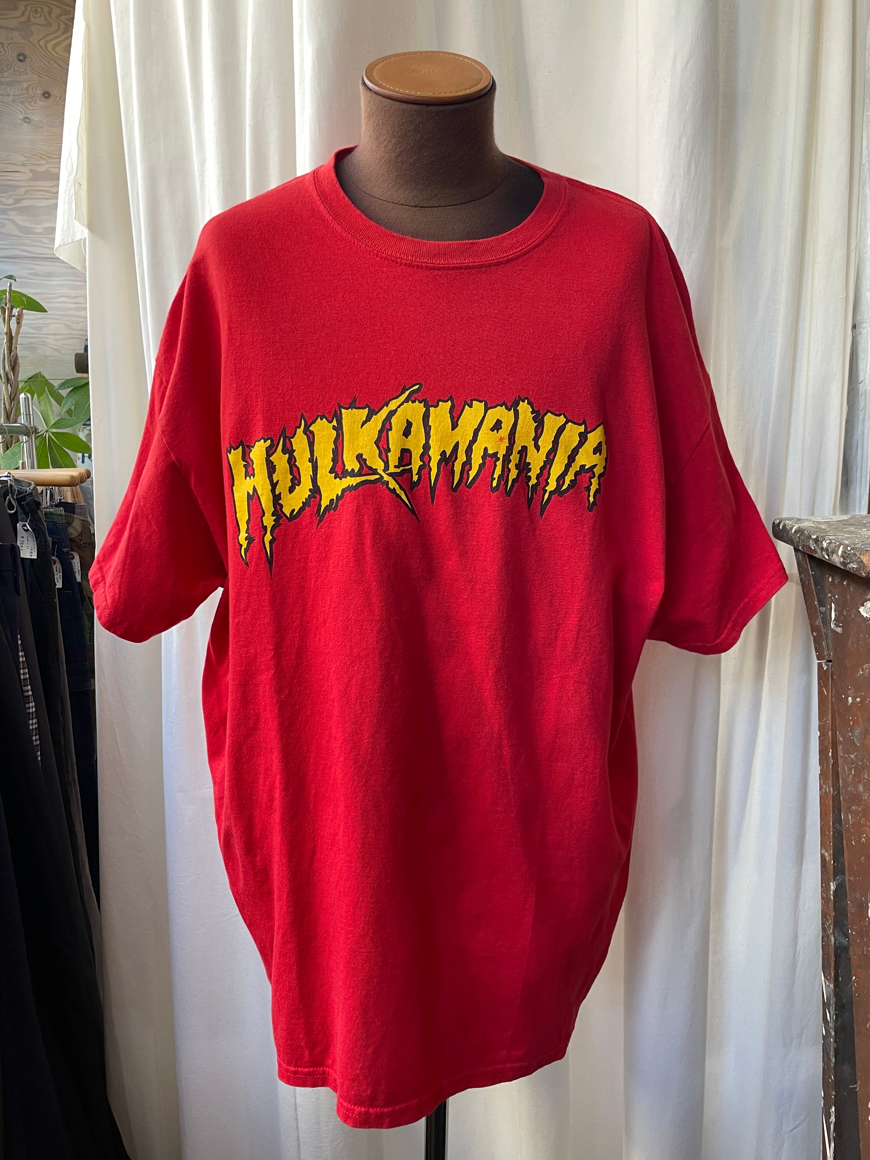ハルクホーガン HULKAMANIA プリントTシャツ WWE WWF プロレスラー