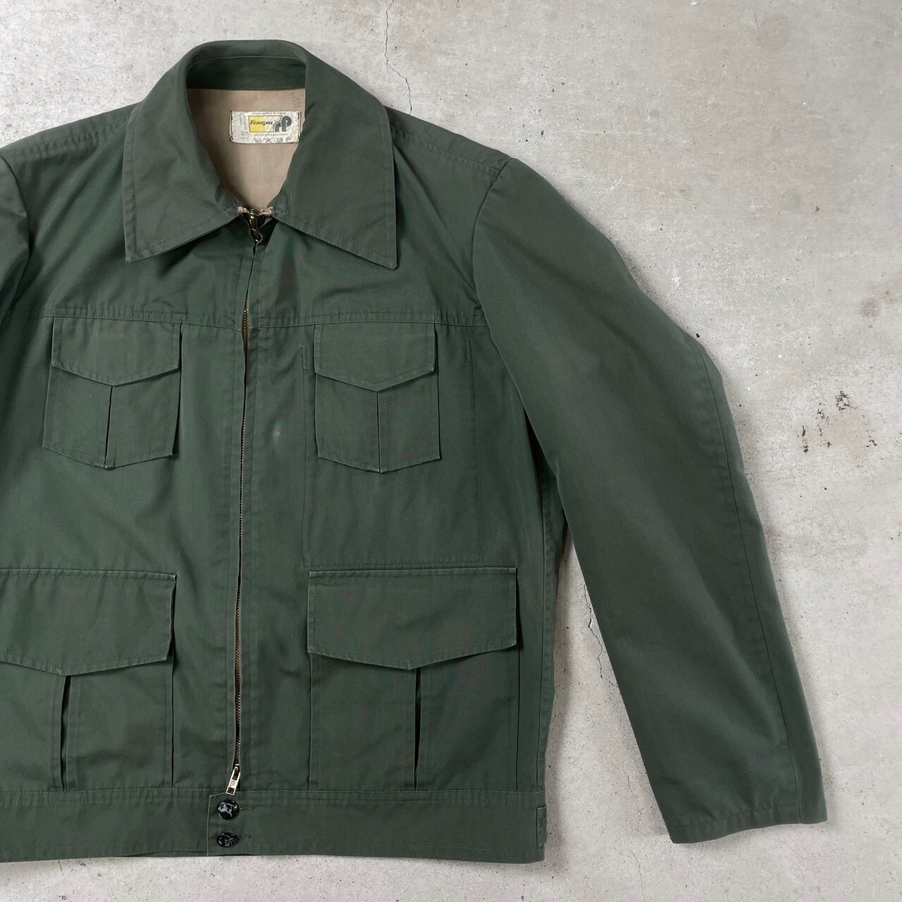 60〜70年代 TERGAL ユーロ フランス ハンティングジャケット 動物 