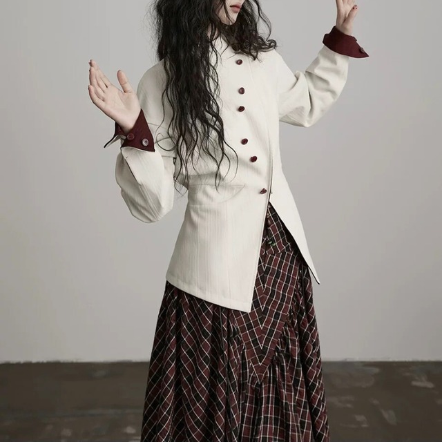 Reversible asymmetric jacket C1331