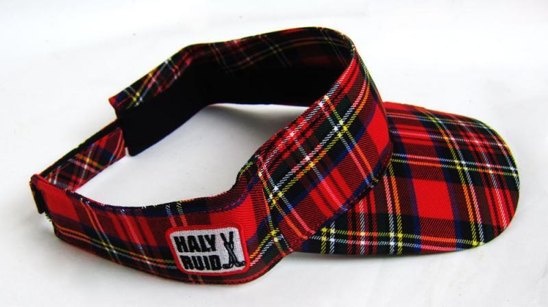 サンバイザー タータンチェック×RED | HALYRUID -ハリールイド-