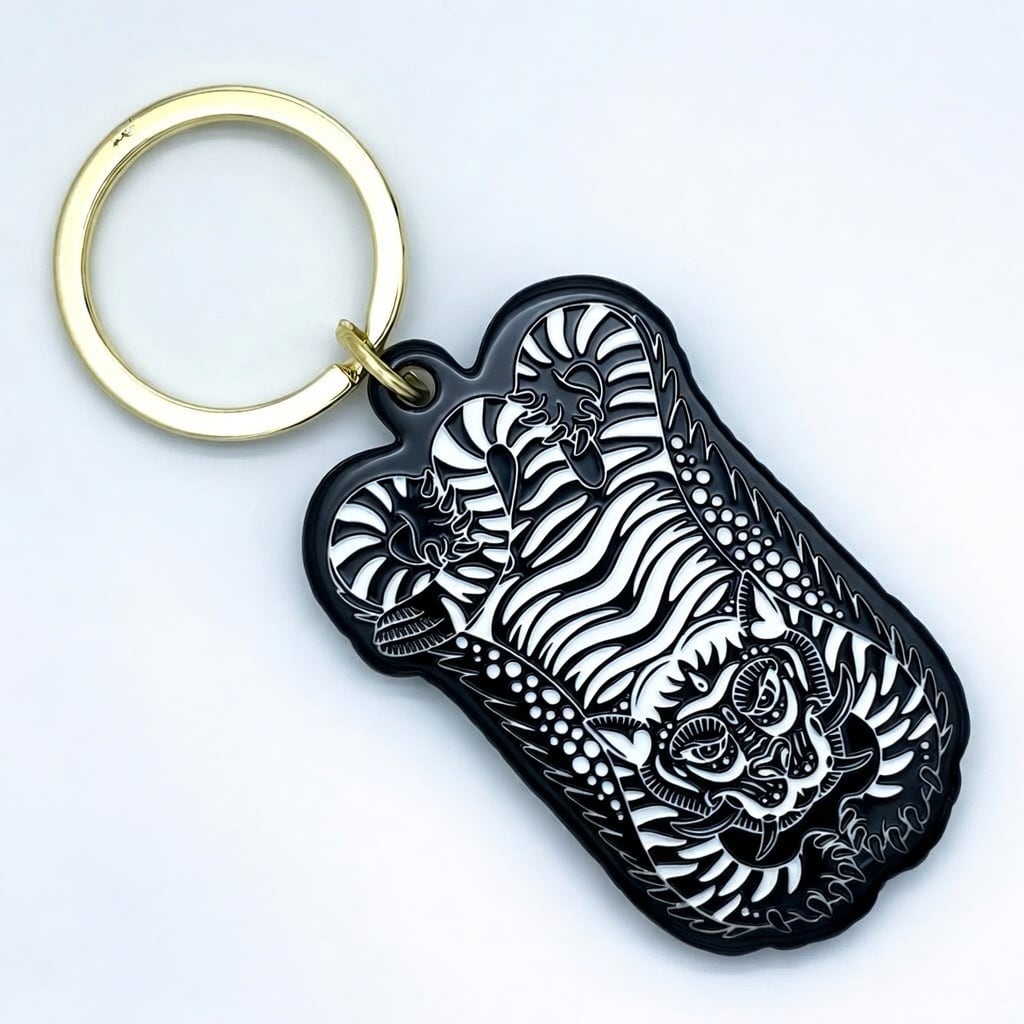 THE GENRAL STORE TIBETAN TIGER KEYCHAIN チベタンタイガー チベッタンタイガー キーホルダー:TTK-002BK