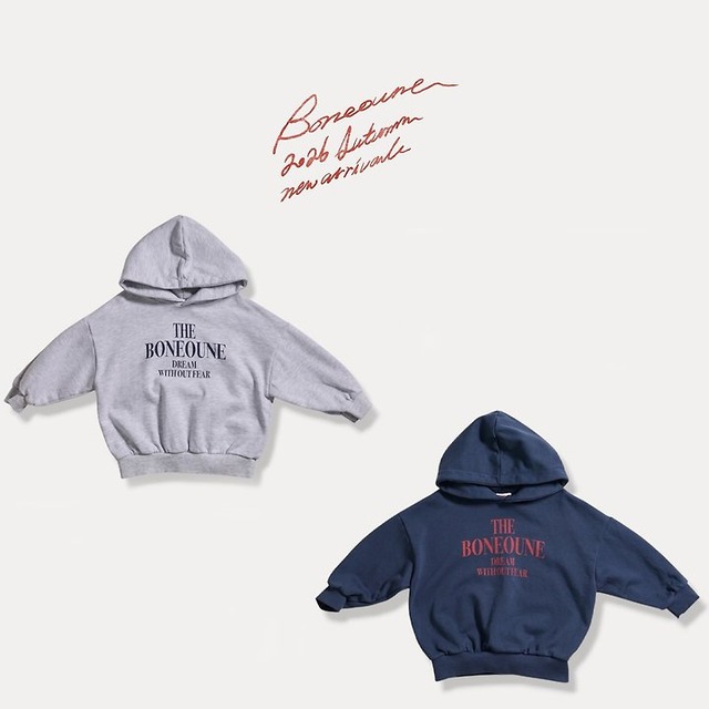 【取寄】boneoune｜dream hoodie｜ドリームフーディー｜XS-JL｜kids&jr｜26 autumn