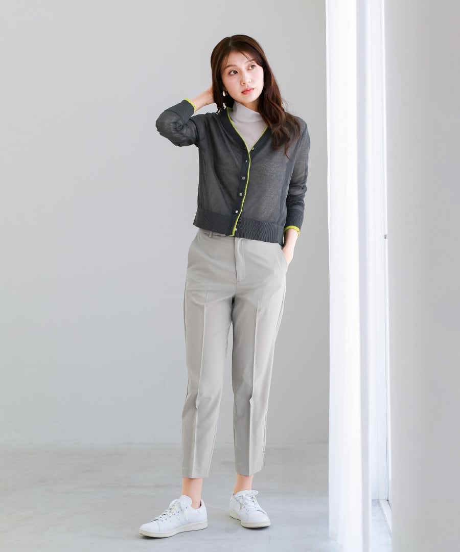 SALE 50％OFF】【 さりげなく映える 】 リネンタッチシアーニット