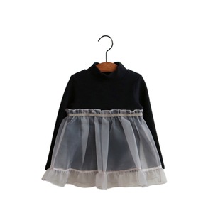 秋フェイクレイヤードガーゼTシャツ