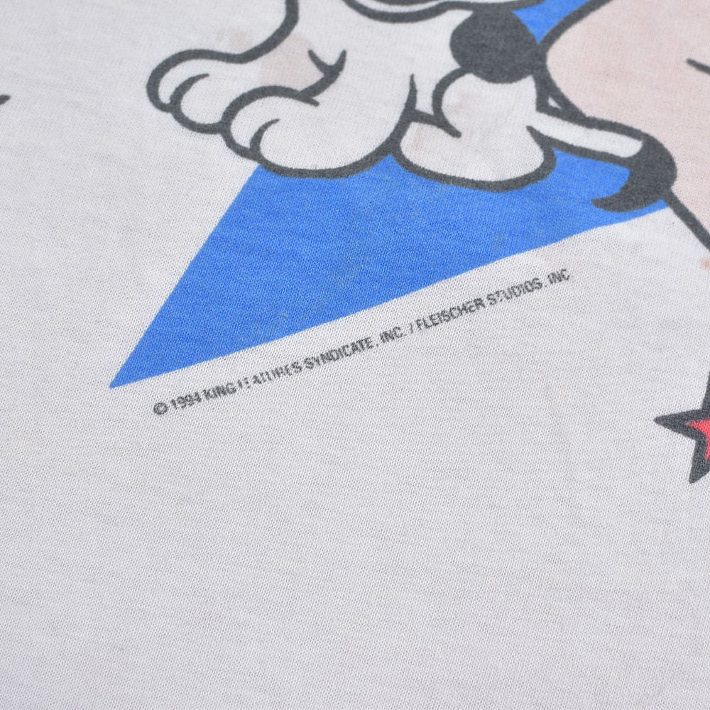 90s USA製 Betty Boop ベティーブープ リンガー キャラクター プリント