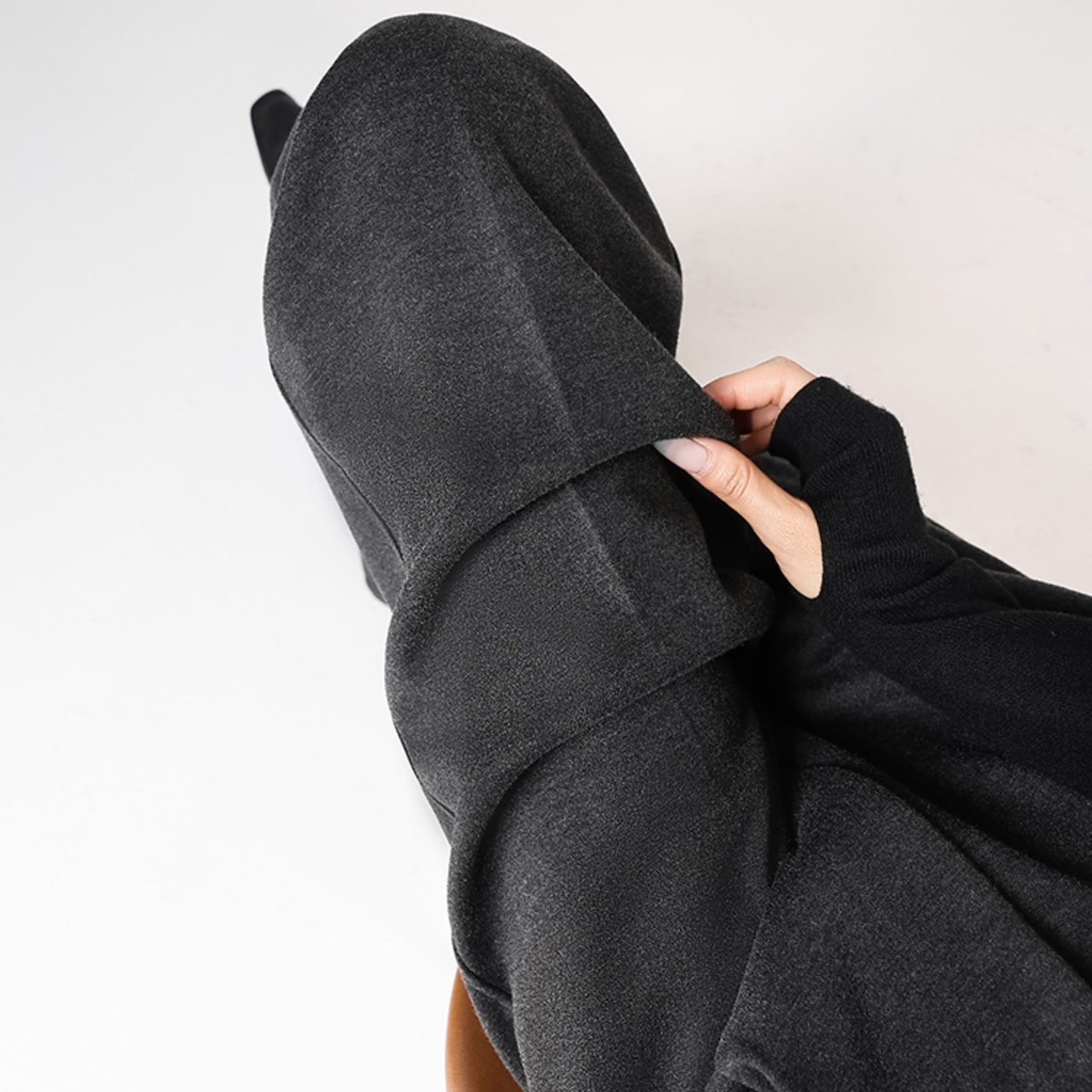 タック入りフルレングスストレートパンツ H0062