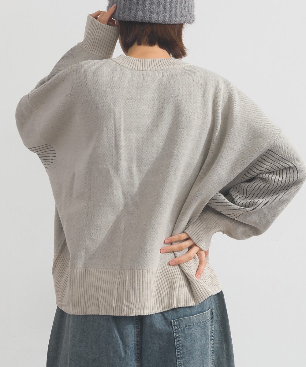 ジャカードロゴアレンジプルオーバー P44023 | meme / iriey merituuli