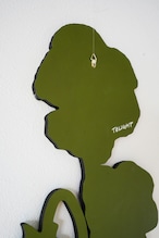 flower art panel M pansy