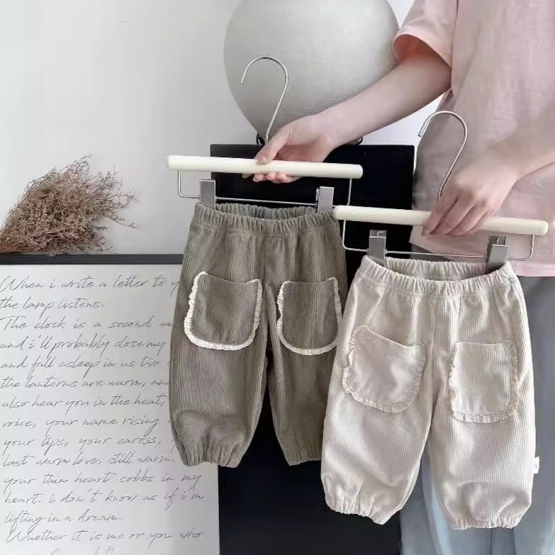 【BABY】秋新作 コーデュロイワイドパンツ