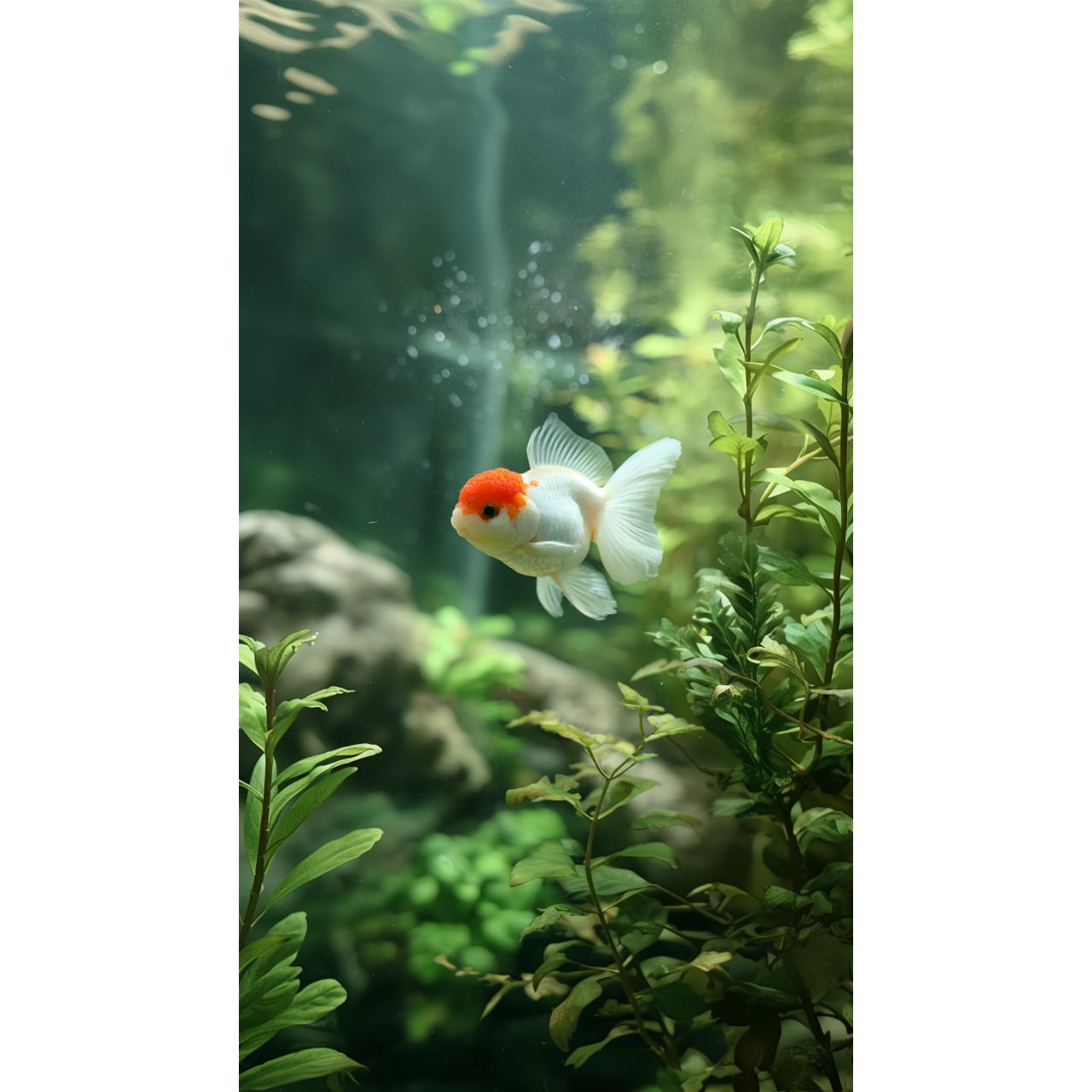 モメントビデオ「金魚・丹頂」スマホ用 AI生成画像動画 商用可