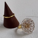 ミニスワッグ付き・ホリデージュエリー3点セット｜イヤーアクセ＆リング2点｜No.10