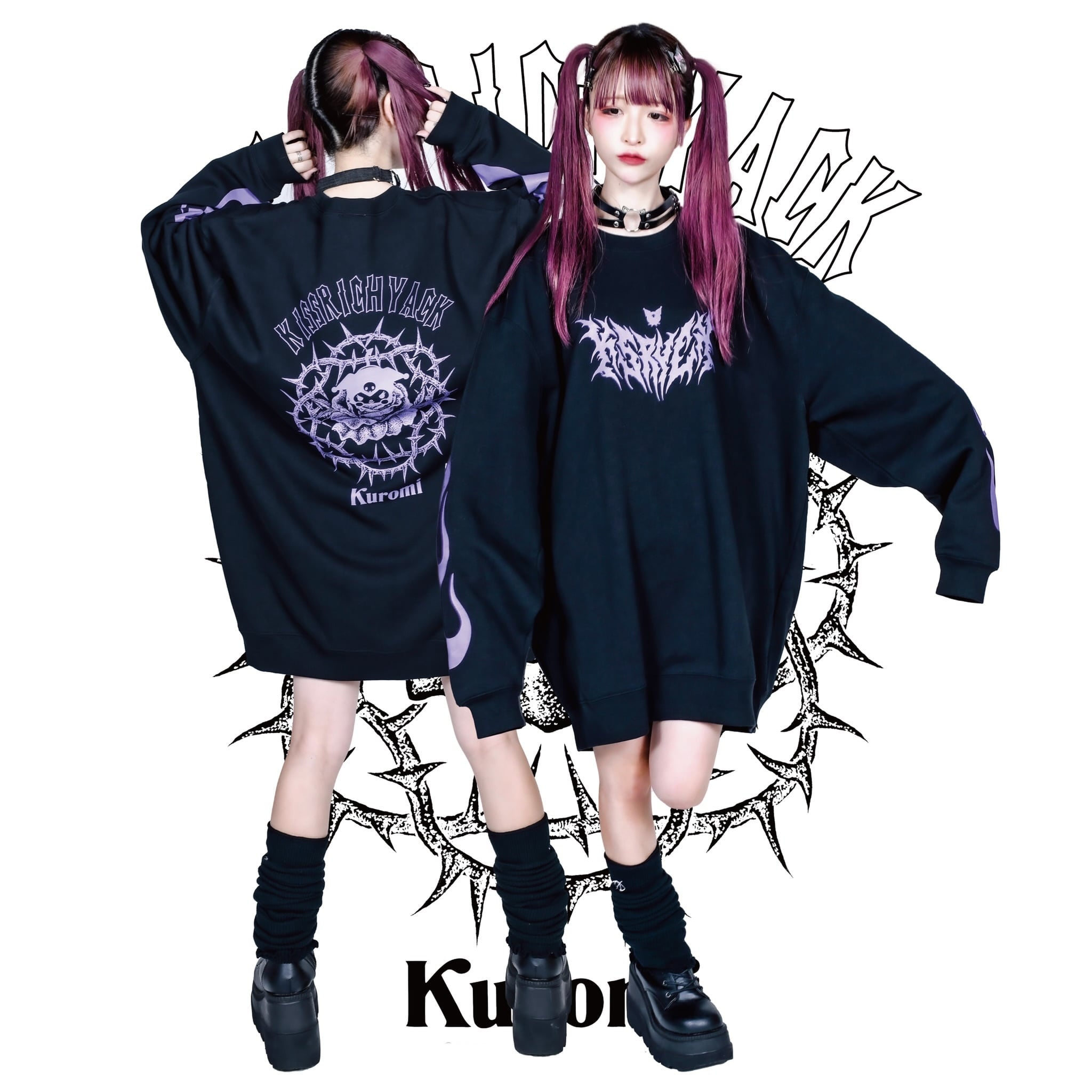 KRY clothing 雲海 パーカー 紫