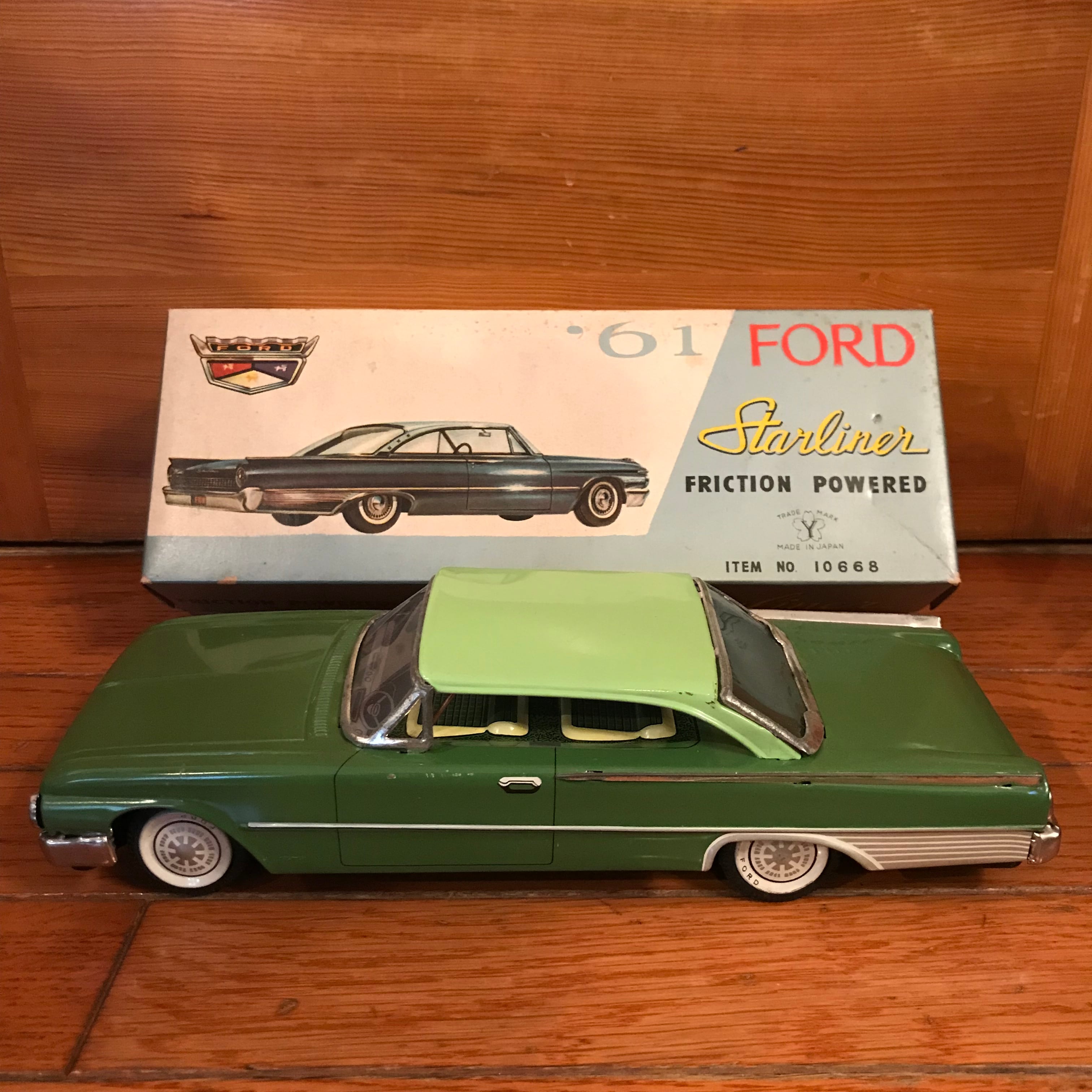 【超希少ブリキ】1961年 フォード スターライナー（Ford Starliner） ヨネザワ製 デッドストック品 アメリカ輸出品
