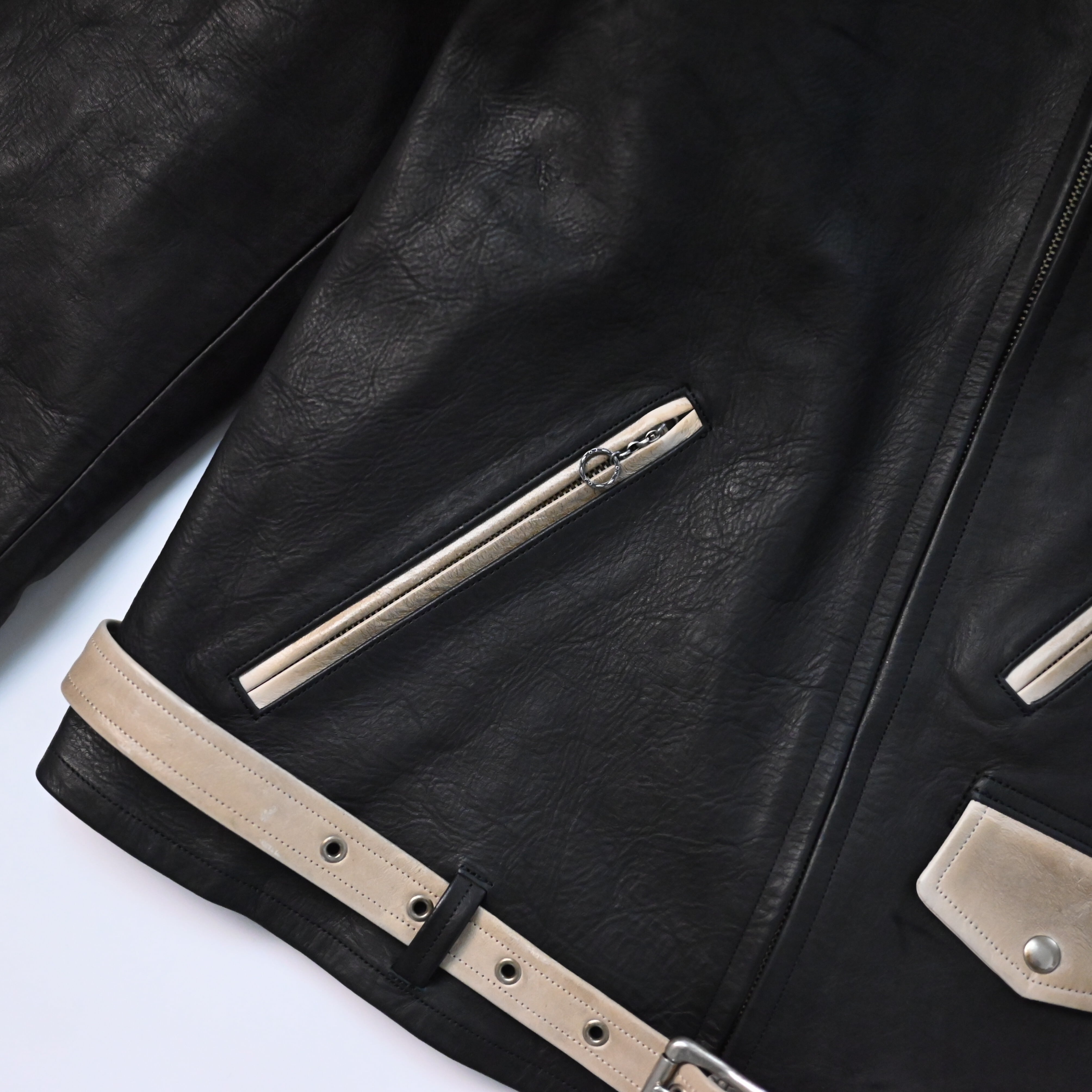 OLD JOE / PATINA HORSE-HIDE PERFECTO JACKET (Two-Tone) | GANKO