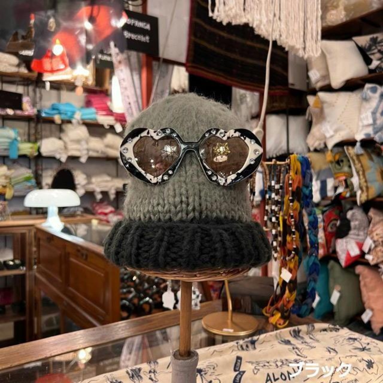 TOPANGA Accessory　ハートデザインサングラス　全4色　ブラック　ブラウン　ピンク　グリーン