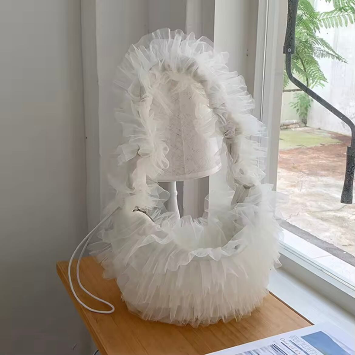 チュールラッフルショルダーバッグ