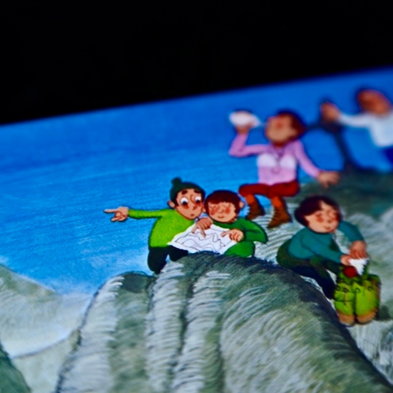 ミットグッチの絵本　文字のない絵本 【Berge 山の中】E22-2d