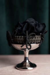 3way velour strap Black