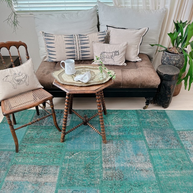 トルコ ヴィンテージラグ TR28 | イスパルタ(パッチワーク) | 158cm × 220cm