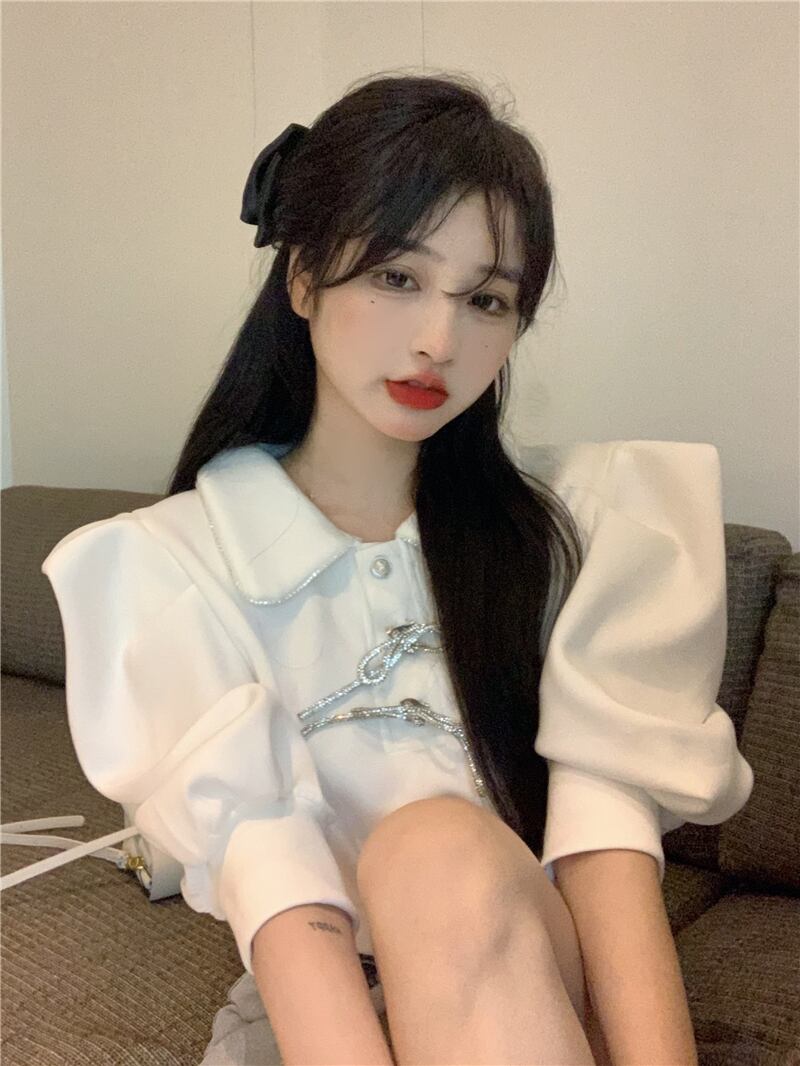 Tシャツ シャツ サマーショートスリーブカラーリボン 夏物 ブラックストロベリース48794549731