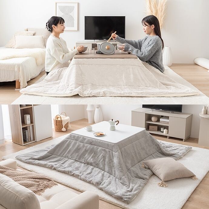 選べる2色×3色】お部屋馴染みのいいナチュラルカラーのこたつテーブル