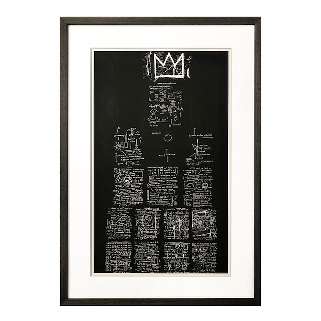 [額縁付き] ジャン＝ミシェル・バスキア「Tuxedo, 1982-3」アートポスター ブラックフレーム 440×645mm AFBQ07