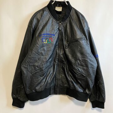 70s80sフレンチビンテージ 乗せろ レザーコート 官給品