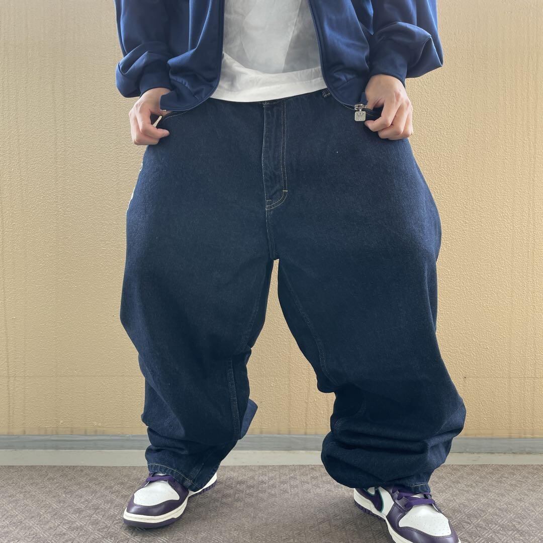 ブティック W38 ショーンジョン サイドロゴ刺繍バギーペインターパンツ