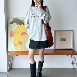 long sleeve logo t-shirt　J00176