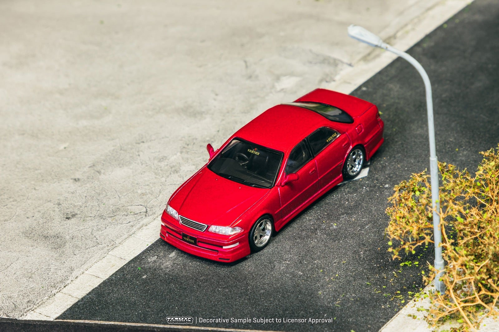 Tarmac 1/64 VERTEX Toyota Mark II JZX100 Red Metallic | ANKGLID