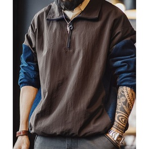 レトロステッチハーフジッパージャケット 225117