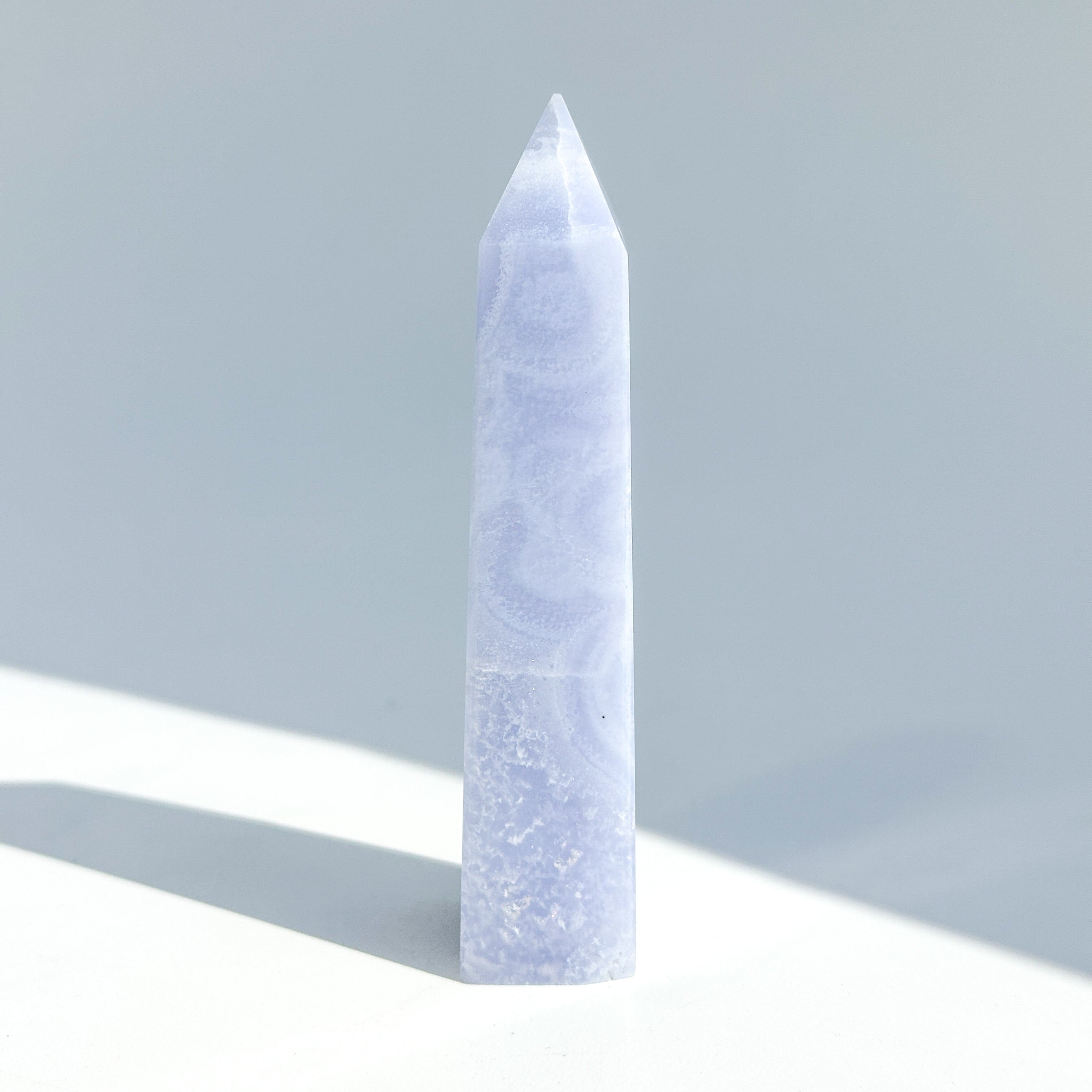 ブルーレースアゲート タワー 11◇ Blue Lace Agate ◇天然石・鉱物