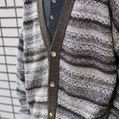 strata design acrylic wool cardigan