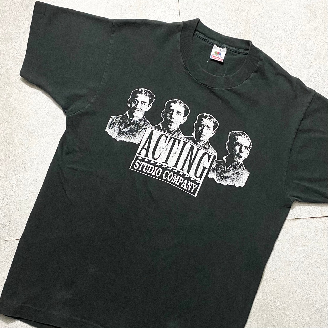 vintage 1990’s acting studio print tee